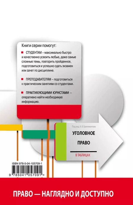 Фотография книги "Антонов, Бриллиантов, Простосердов: Уголовное право в таблицах и определениях. 2-е издание, исправленное и дополненное"