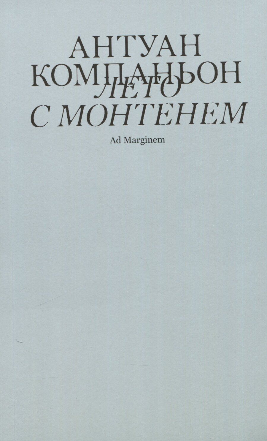 Обложка книги "Антуан Компаньон: Лето с Монтенем"