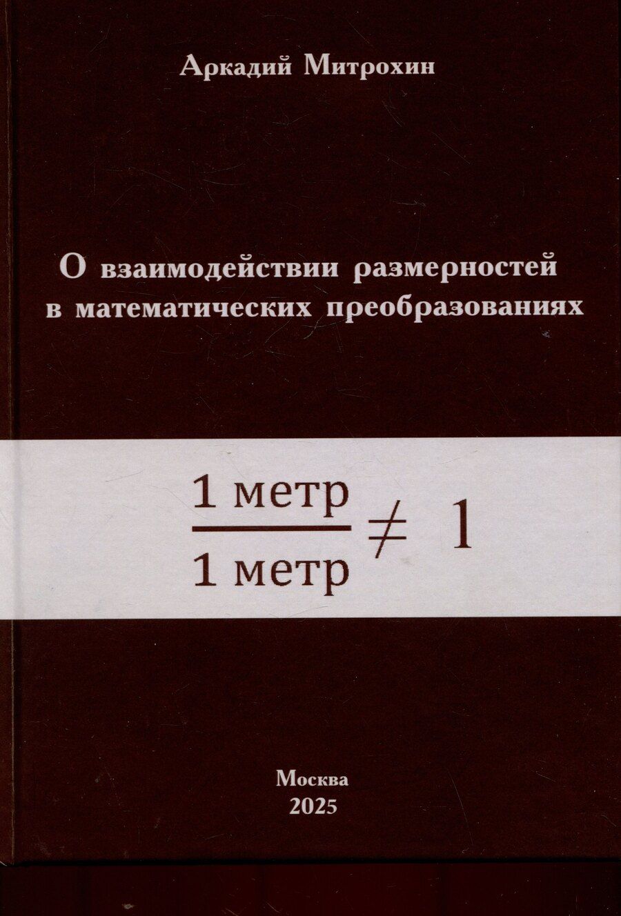 Обложка книги "Аркадий Митрохин: О взаимодействии размерностей в математических преобразованиях"