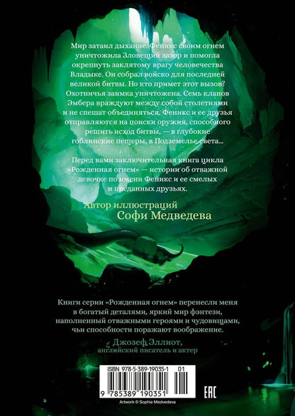 Обложка книги "Ашлин Фаулер: Рожденная огнем. Книга 3. Синичка и Подземелье света"