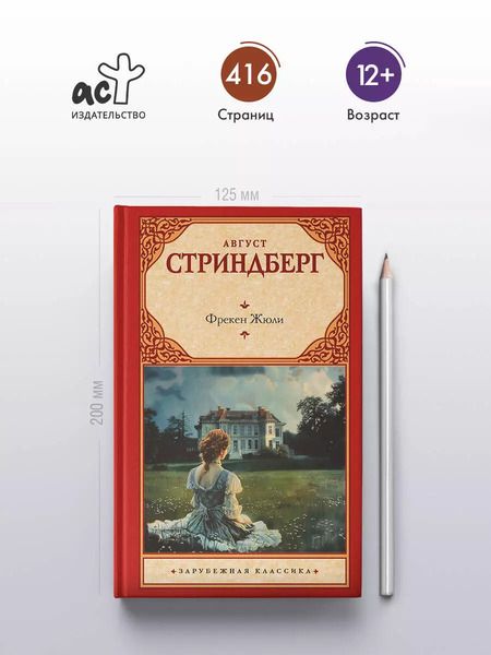 Фотография книги "Август Юхан: Фрекен Жюли"