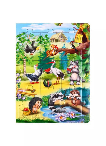 Фотография книги "Азбука в картинках. Книжка-пазл"