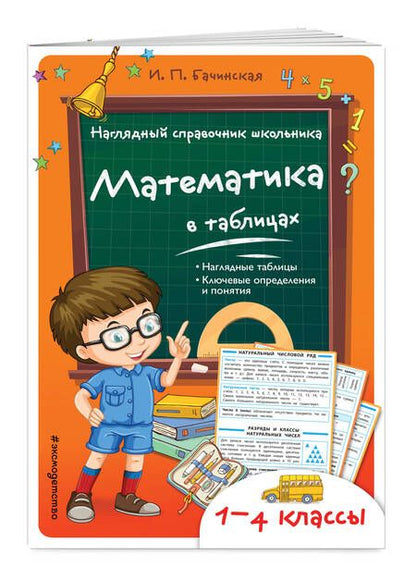 Фотография книги "Бачинская: Математика в таблицах"