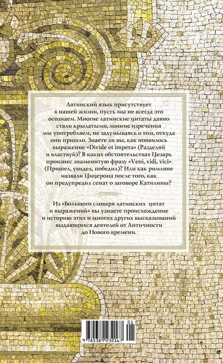 Фотография книги "Багриновский, Душенко: Большой словарь латинских цитат и выражений"