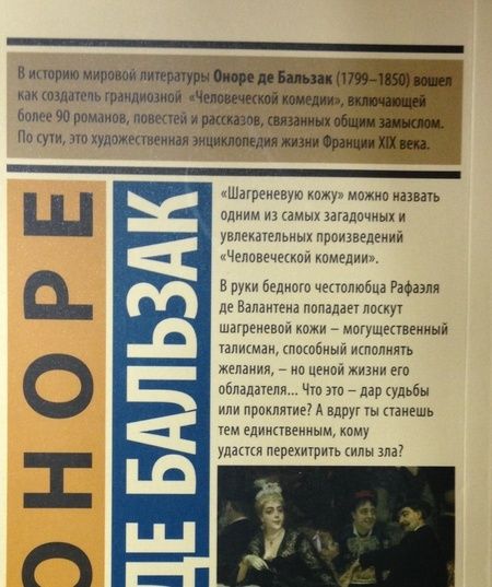 Фотография книги "Бальзак: Шагреневая кожа"