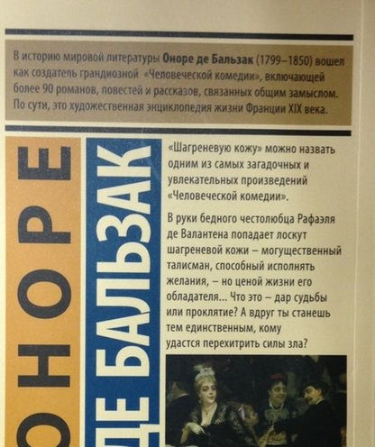 Фотография книги "Бальзак: Шагреневая кожа"