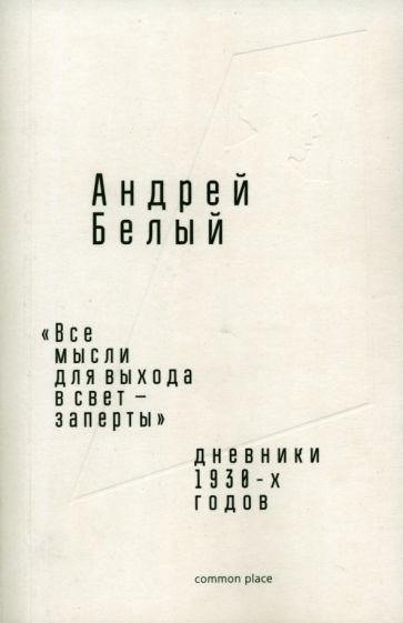 Обложка книги "Белый: «Все мысли для выхода в свет — заперты». Дневники 1930-х годов"