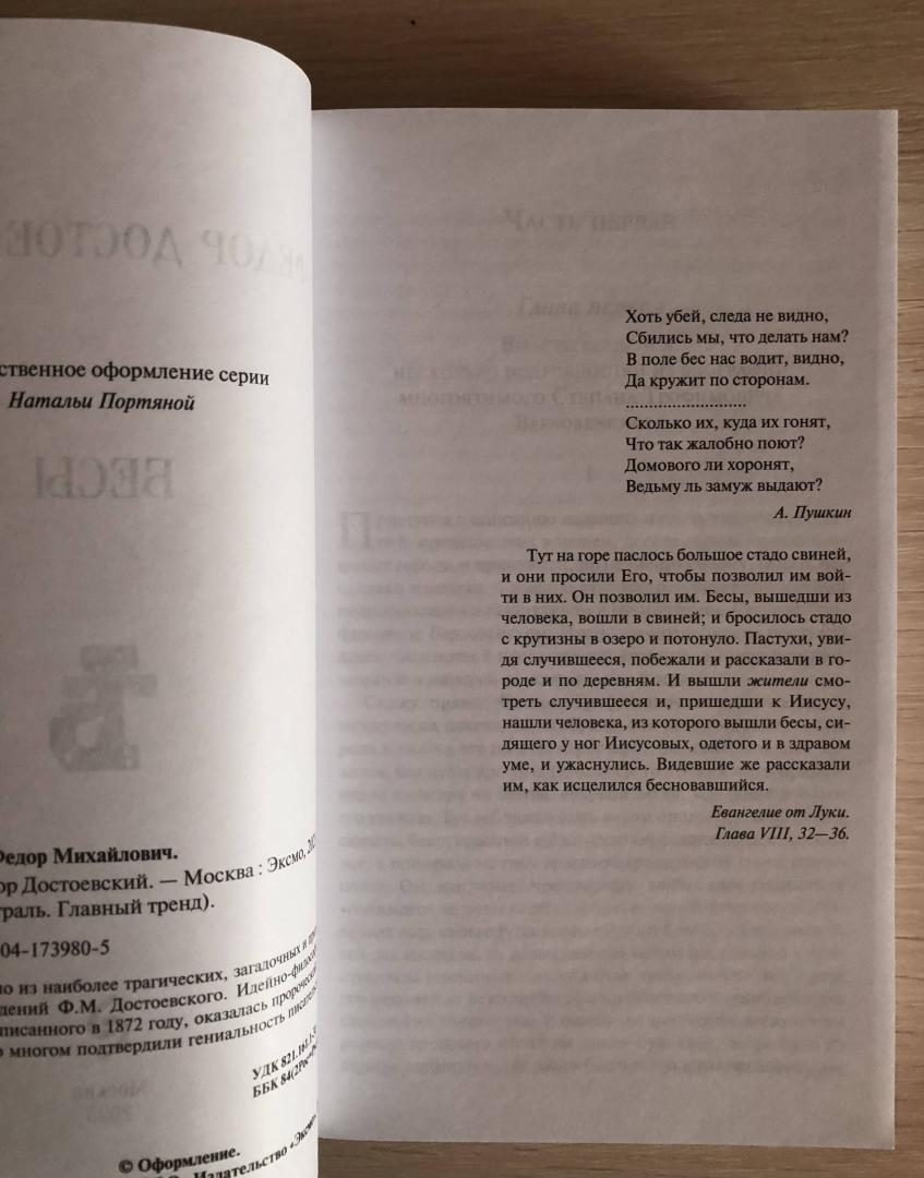 Фотография книги "Бесы"