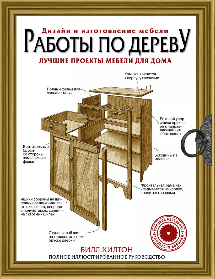 Обложка книги "Билл Хилтон: Работы по дереву. Лучшие проекты мебели для дома"