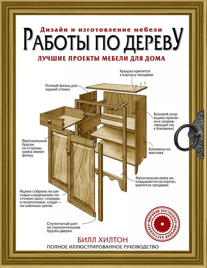 Обложка книги "Билл Хилтон: Работы по дереву. Лучшие проекты мебели для дома"