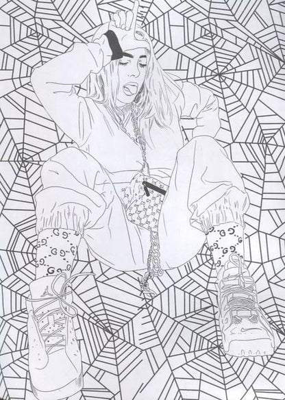 Фотография книги "Билли Айлиш. Раскраска"