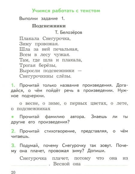 Фотография книги "Бойкина, Бубнова: Литературное чтение. 1 класс. Смысловое чтение. Рабочая тетрадь. ФГОС"