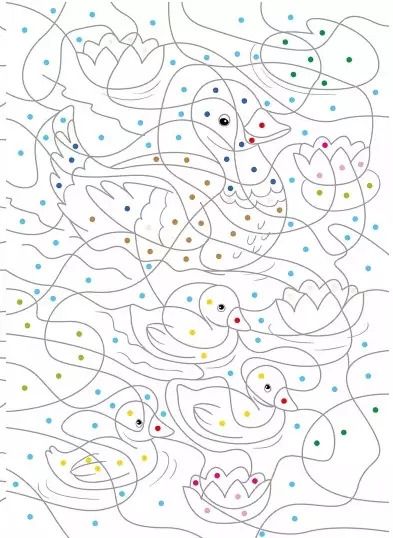 Фотография книги "Большая книга волшебных раскрасок для девочек. Цвета, символы, номера"