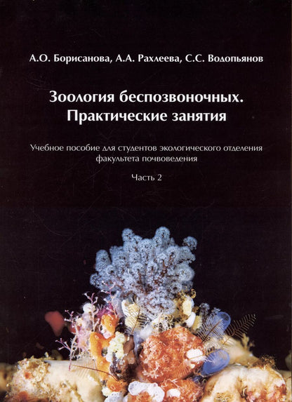 Обложка книги "Борисанова, Водопьянов, Рахлеева: Зоология беспозвоночных. Практические занятия. Учебное пособие для студентов экологического отделения факультета почвоведения. Часть 2"