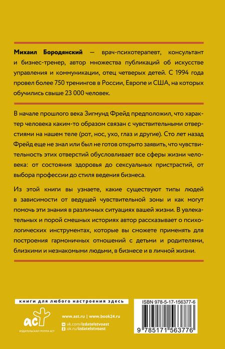 Фотография книги "Бородянский: 8 цветных психотипов для анализа личности"