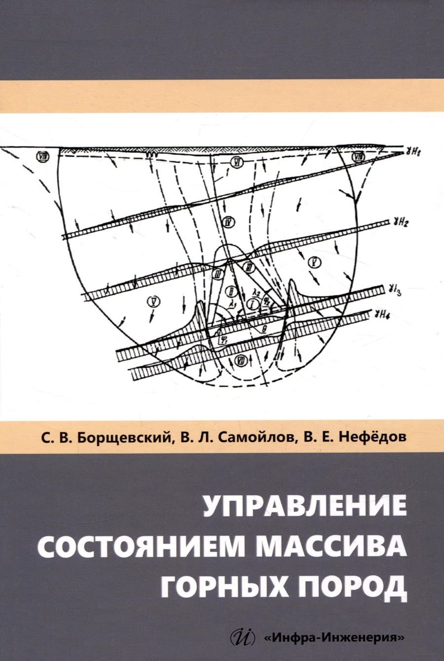 Обложка книги "Борщевский, Самойлов, Нефедов: Управление состоянием массива горных пород. Учебное пособие"