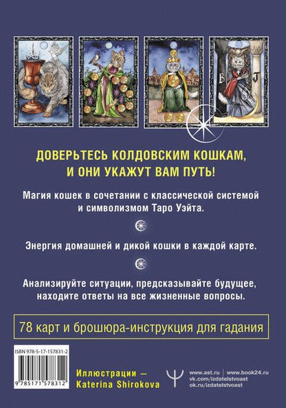 Фотография книги "Брамс: Таро Колдовских кошек. Сила посланников первых богов"