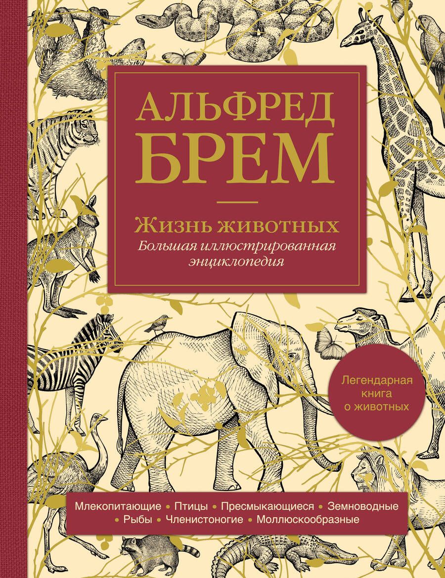 Обложка книги "Брем: Жизнь животных. Большая иллюстрированная энциклопедия"