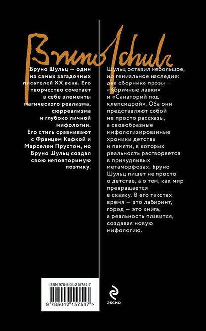 Фотография книги "Бруно Шульц: Коричные лавки"