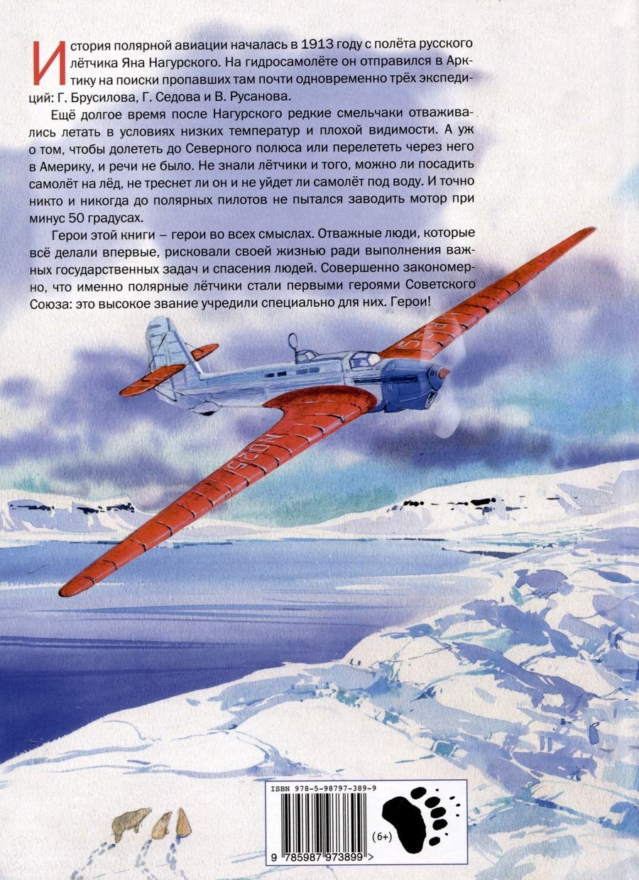 Обложка книги "Бурлаков, Корнеева, Сафонов: Отважные летчики-покорители Арктики"