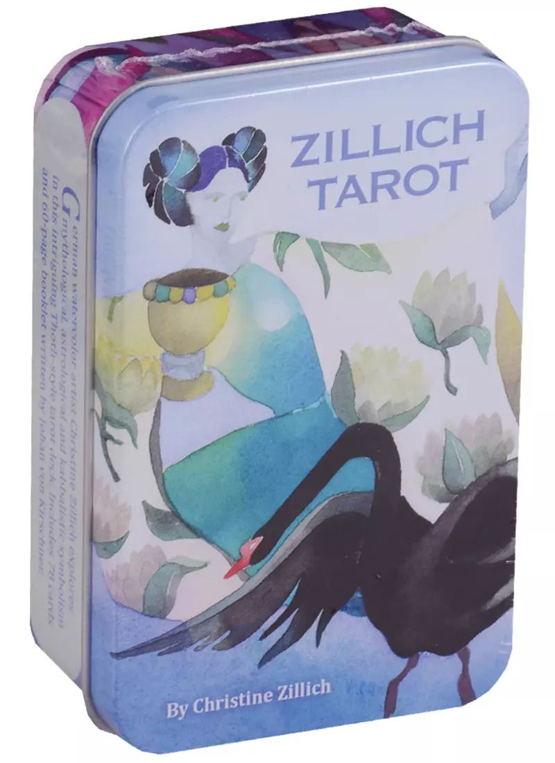 Обложка книги "C. Zillich: Таро Аввалон, Zillich Tarot (карты + инструкция на англ. яз. в жестяной коробке) (ПИ)"