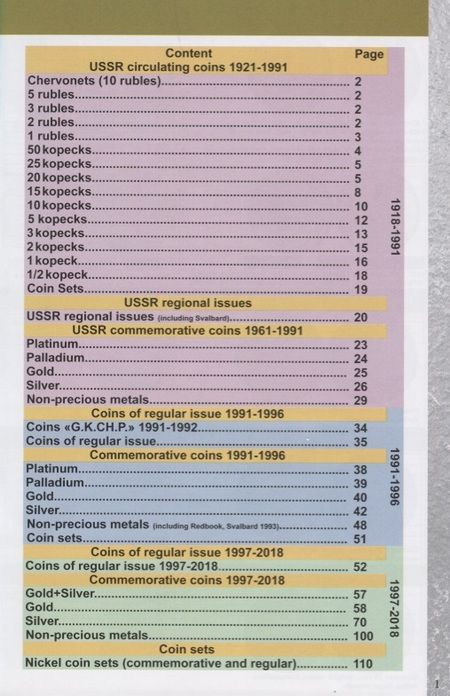 Фотография книги "Catalog of USSR and Russian Coins. 1918-2018"