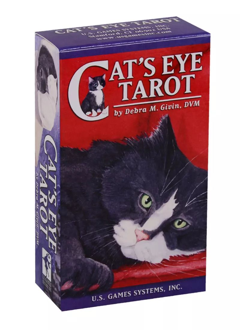Обложка книги "Cats eye tarot (78 карт + инструкция)"
