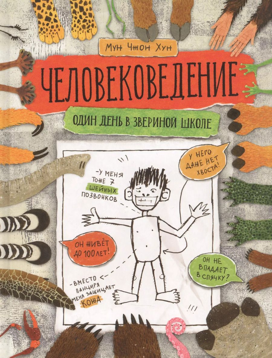 Обложка книги "Человековедение. Один день в звериной школе"