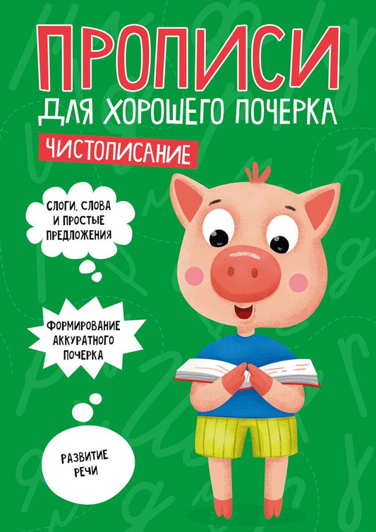 Обложка книги "Чистописание. Прописи для хорошего почерка"