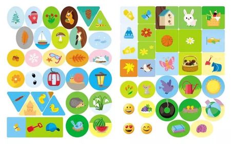 Фотография книги "Читаю по слогам. Времена года (+60 наклеек)"