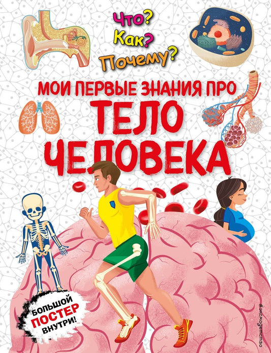 Обложка книги "Что? Как? Почему? Мои первые знания про тело человека"