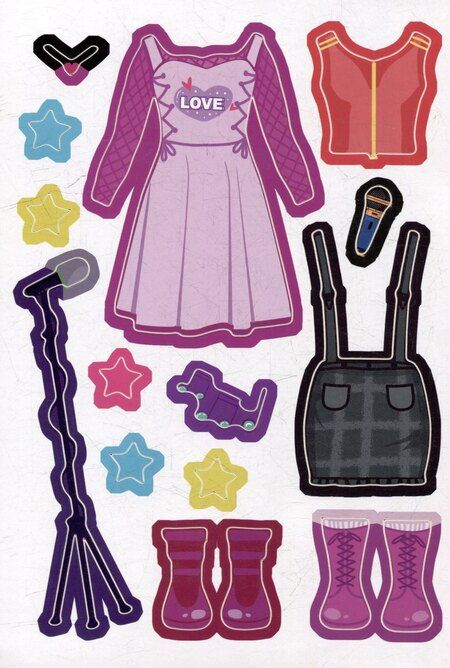 Фотография книги "Чудесные наряды. Суперзвезда (более 50 наклеек)"