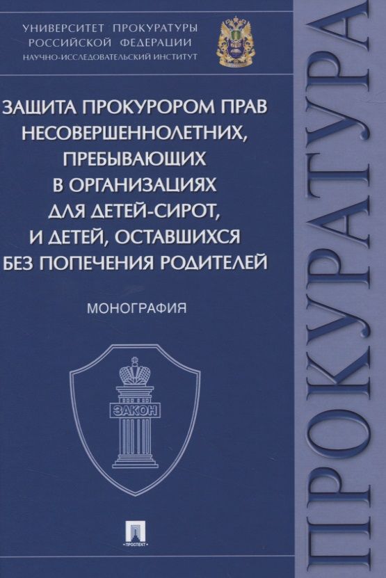 Обложка книги "Дамир Ережипалиев: Защита прокурором прав несовершеннолетних, пребывающих в организациях для детей-сирот, и детей, оставшихся без попечения родителей. Монография"