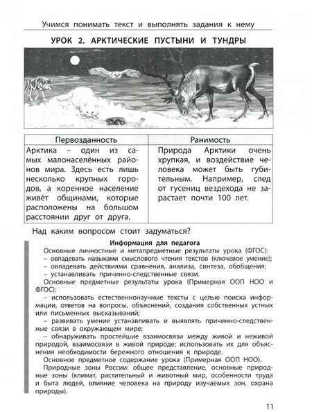 Фотография книги "Данилов, Вахрушев, Бурский: Окружающий мир. Природные зоны. 3-4 класс. Учимся читать и понимать тексты. Подготовка к ВПР. ФГОС"