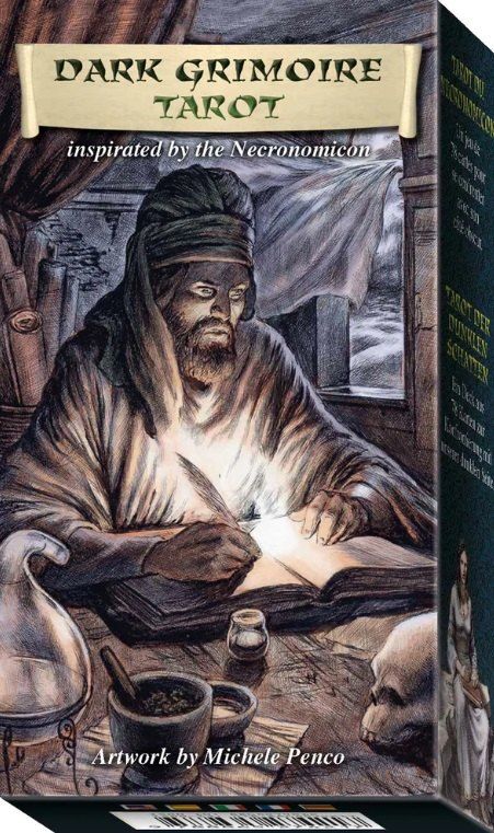 Обложка книги "DARK GRIMOIRE TAROT (78 карт+инструкция)"
