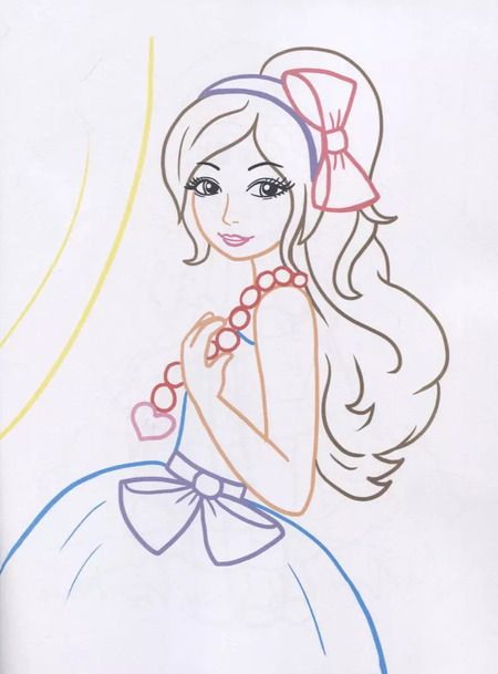 Фотография книги "Дарья Морозова: Люблю наряжаться. Раскраски с цветным контуром"