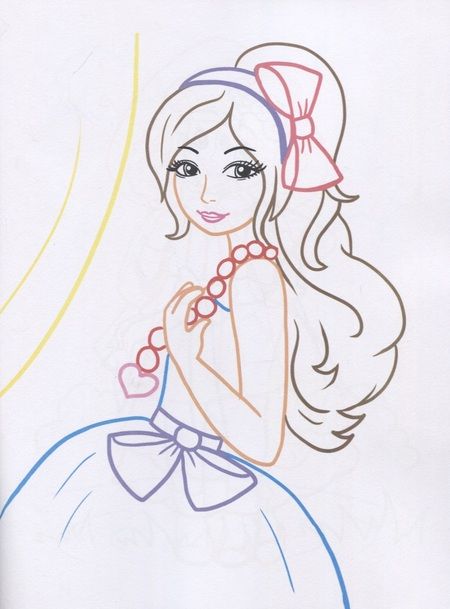 Фотография книги "Дарья Морозова: Люблю наряжаться. Раскраски с цветным контуром"