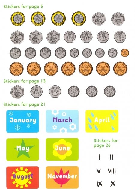 Фотография книги "Debbie Streadfield: Time and Money with Stickers. Age 7-8"