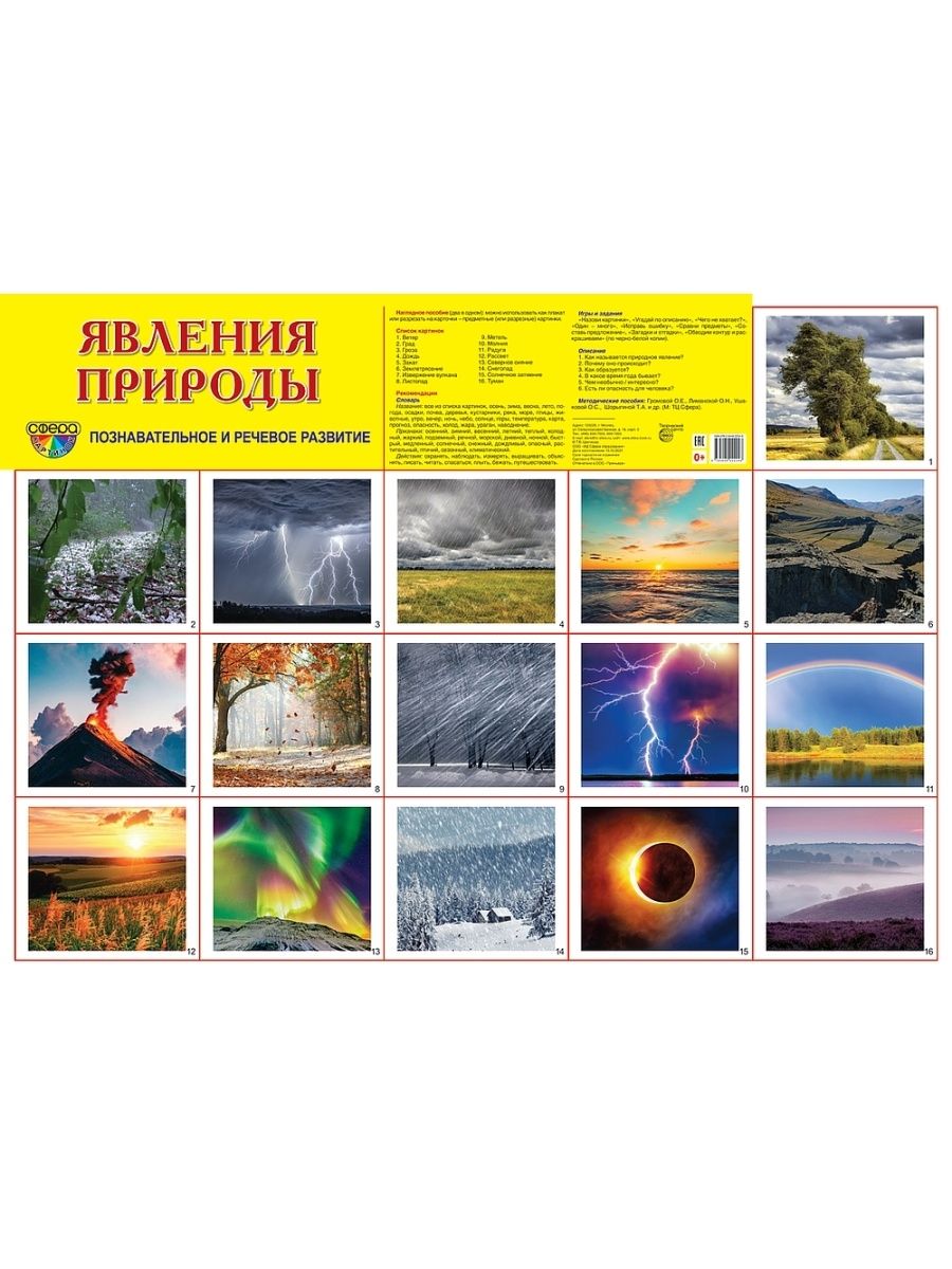 Обложка книги "Демонстрационный плакат «Явления природы»"