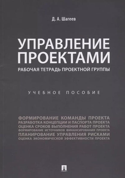 Обложка книги "Денис Шагеев: Управление проектами. Рабочая тетрадь проектной группы."