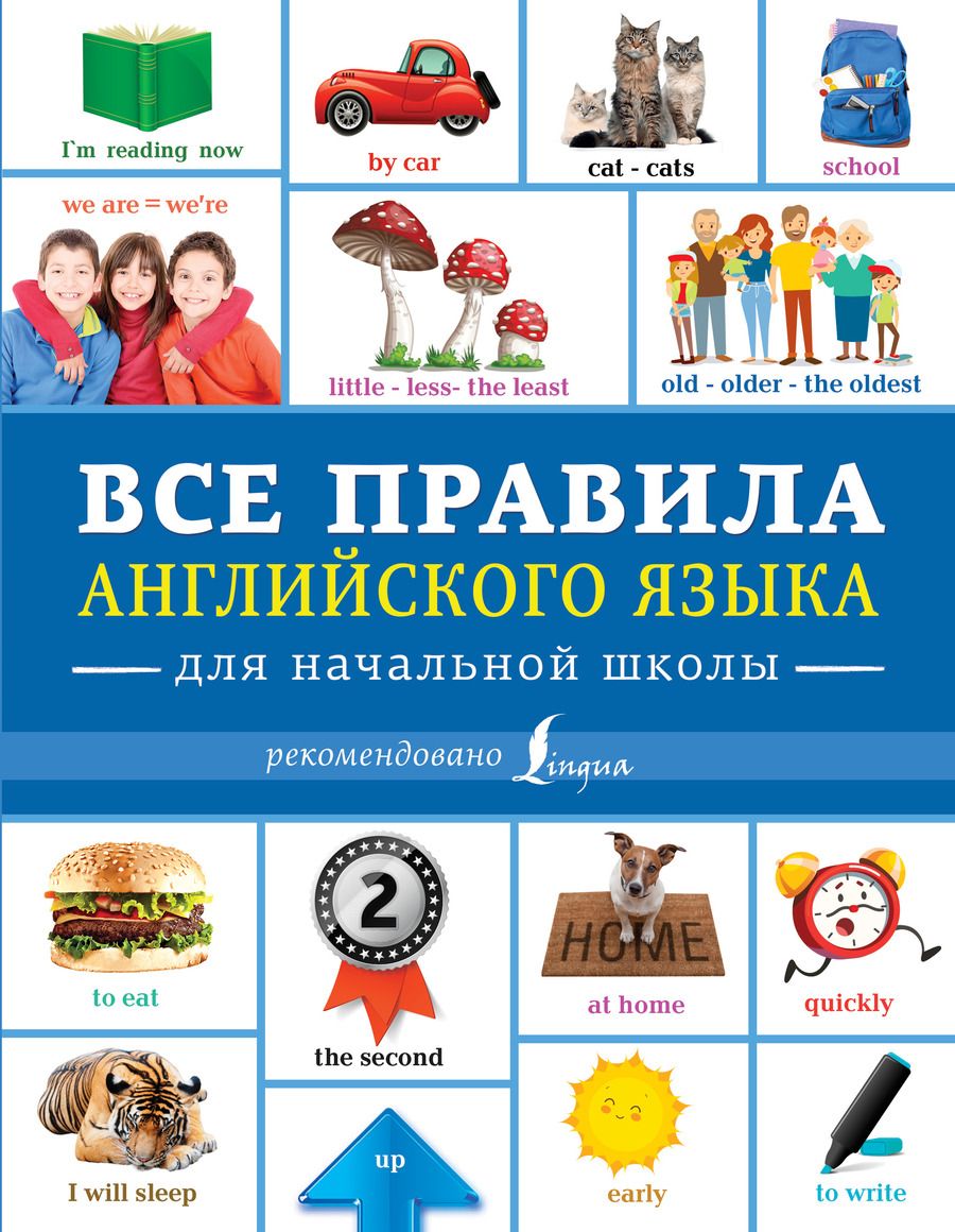 Обложка книги "Державина Виктория: Все правила английского языка для начальной школы"