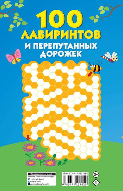 Фотография книги "Дэвид Аакер: 100 лабиринтов и перепутанных дорожек"