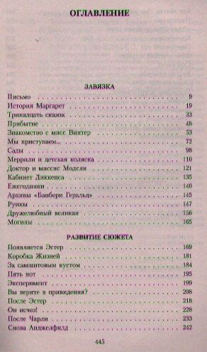 Фотография книги "Диана Сеттерфилд: Тринадцатая сказка"