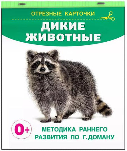 Фотография книги "Дикие животные. Отрезные карточки"