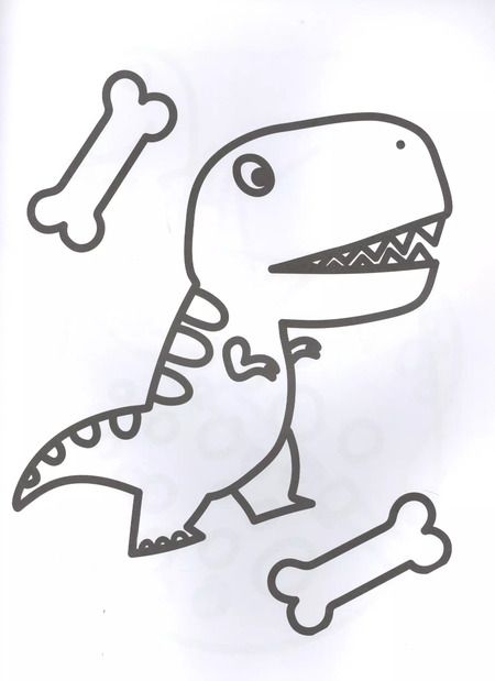 Фотография книги "Динозавры. Моя первая большая раскраска"