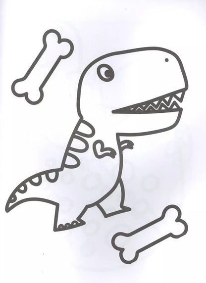 Фотография книги "Динозавры. Моя первая большая раскраска"