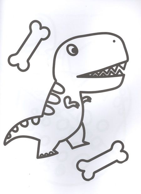 Фотография книги "Динозавры. Моя первая большая раскраска"