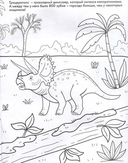 Фотография книги "Динозавры. Развивающие раскраски"