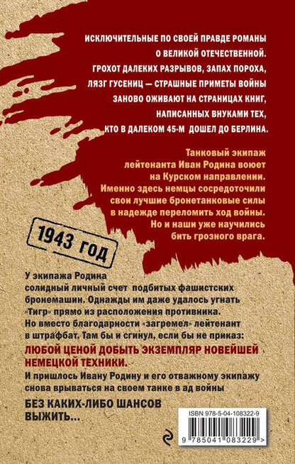Фотография книги "Дышев: Танкист из штрафбата"
