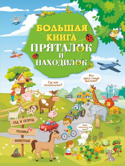 Обложка книги "Доманская, Максимова: Большая книга пряталок и находилок"